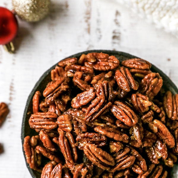 Candied Pecans - A Tasty On The Go Weekend Snack